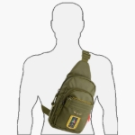 Kép Hátizsák Aeronautica Militare Frecce cross AM-342-33 khaki 4 L