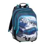 Kép Bagmaster ALFA 20 D iskolai hátizsák Kék / Szürke Fekete 19 L