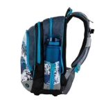 Kép Bagmaster ALFA 20 D iskolai hátizsák Kék / Szürke Fekete 19 L