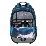 Kép Bagmaster ALFA 20 D iskolai hátizsák Kék / Szürke Fekete 19 L
