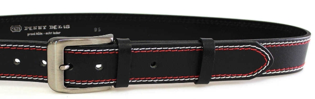 Kép PENNY BELTS 02NKS-2-B-CV Férfi bőr öv fekete színben