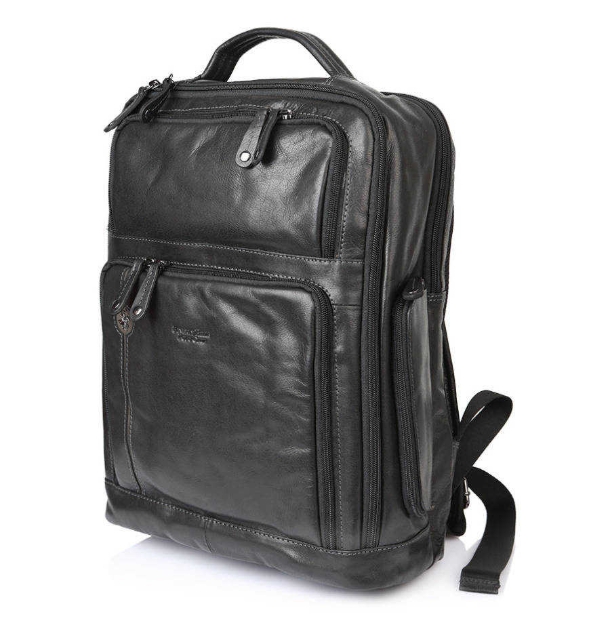 Kép Bőr hátizsák BHPC Explore BH-385-01 fekete 18 L