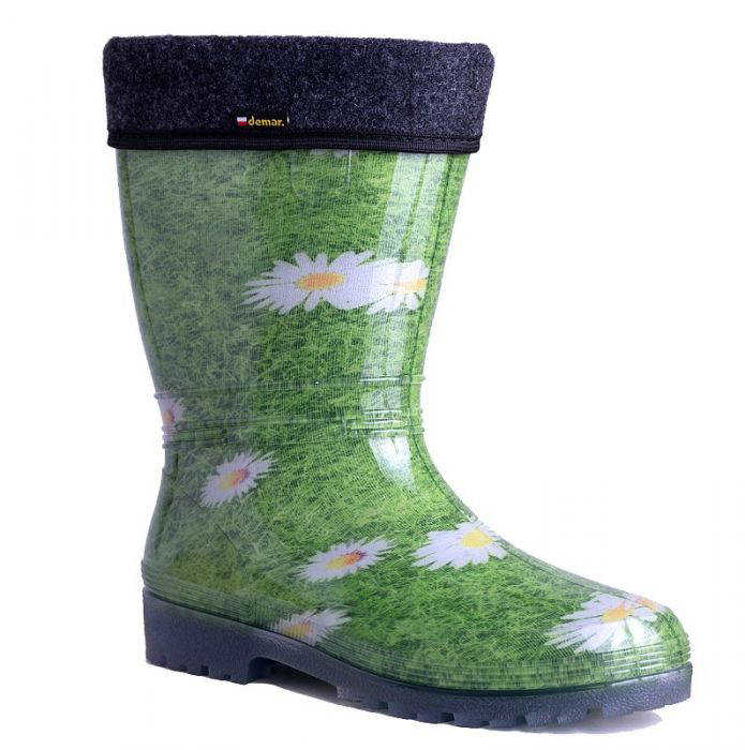 Kép Demar Női szigetelt csizma RAINNY LUX PRINT 0546 A flower