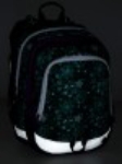 Kép Bagmaster ALFA 9 B iskolai hátizsák - türkiz díszek zöld 23 l