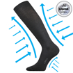 Kép LONKA kompressziós zokni Kooperan fekete 1 pár