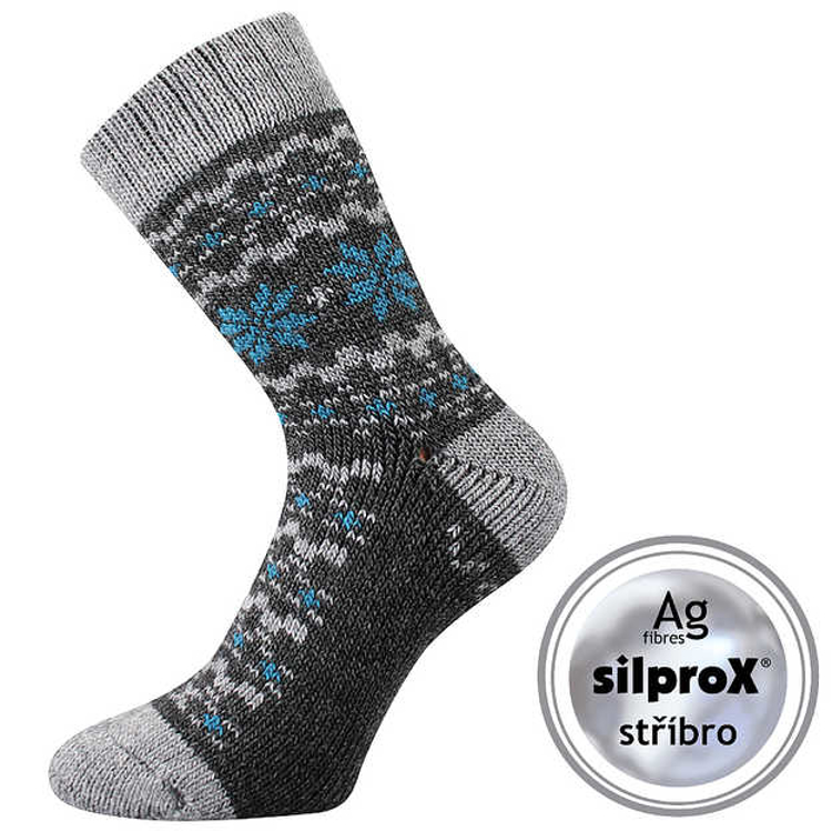 Kép VOXX zokni Trondelag antracit melé 1 pár