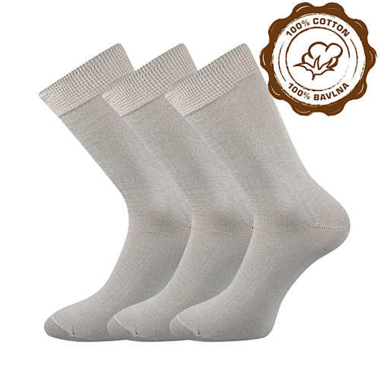 Kép LONKA® zokni Fany világosszürke 3 pár