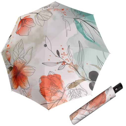 Kép Doppler Magic Carbonsteel FLORAL női összecsukható, teljesen automatikus esernyő