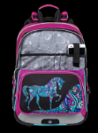 Kép Bagmaster GEN 20 A iskolai hátizsák Rózsaszín / Fekete / Lila / Kék 17 L