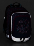 Kép Bagmaster ALFA 20 A Iskolai hátizsák Kék / Rózsaszín / Fehér 19 L