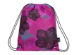 Kép Bagmaster MARK 20 A iskolatáska papucshoz / tornazsák - virágok rózsaszín 1,2 l