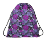 Kép Bagmaster MERCURY 8 A iskolatáska papucs / tornazsák - lila virágok lila 1.2 l