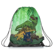 Kép Bagmaster Bag ALFA 21 C iskolatáska papucshoz / tornazsák - dinoszaurusz zöld 1.2 l