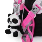 Kép Bagmaster BETA 22 B iskolai hátizsák - panda rózsaszín 23 l