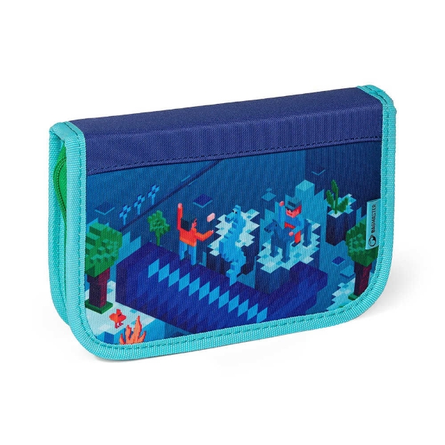 Kép Bagmaster PRIM 22 D iskolai tolltartó - cube world kék