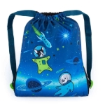 Kép Bagmaster Bag LUMI 22 D iskolatáska papucshoz / tornazsák - kutya űrhajósok kék 1,5 l