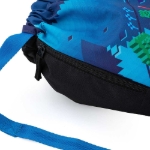 Kép Bagmaster PRIM 22 D iskolatáska papucshoz / tornazsák - kocka világ kék 1.2 l