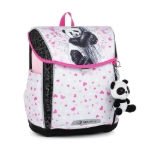 Kép Bagmaster PRIM 23 B iskolatáska - panda rózsaszín 20 l