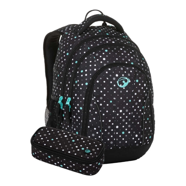 Kép Bagmaster SET SUPERNOVA 23 A diák szett - fekete türkiz fekete 34 l