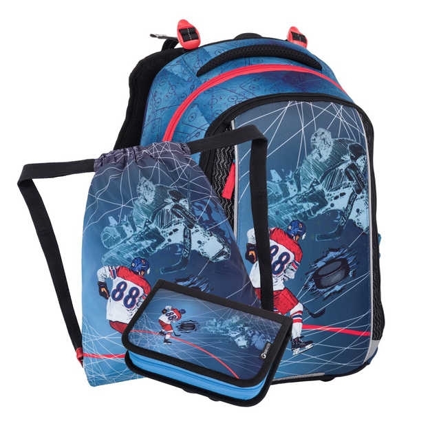 Kép Bagmaster VEGA 24 Kis iskolai szett első osztályosoknak - hokikék 22 l