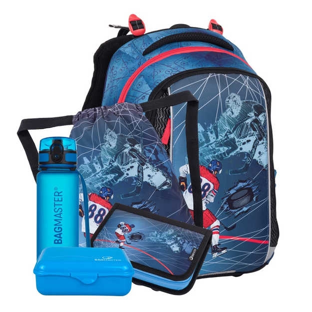 Kép Bagmaster VEGA 24 Egy nagy iskolai szett első osztályosoknak - hokikék 22 l