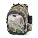 Kép Bagmaster LUMI 24 C školní batoh – dinosaurus Zelená 18 l