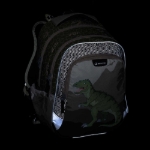 Kép Bagmaster LUMI 24 C školní batoh – dinosaurus Zelená 18 l