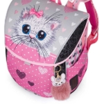 Kép Bagmaster PRIM 24 Egy kis iskolai készlet első osztályosoknak - macska rózsaszín 20 l