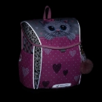 Kép Bagmaster PRIM 24 Egy kis iskolai készlet első osztályosoknak - macska rózsaszín 20 l
