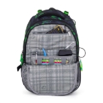 Kép Bagmaster PORTO 24 A iskolai hátizsák - fekete-zöld zöld 29 l