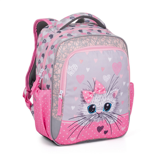 Kép Bagmaster MINI 24 A óvodai hátizsák - rózsaszín macska