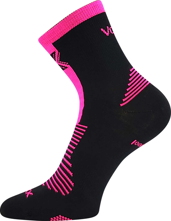 Kép VOXX® Woralf zokni fekete/neon rózsaszín 3 pár