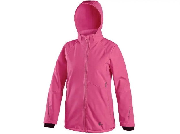 Kép CXS NEVADA Gyerek softshell kabát rózsaszínű