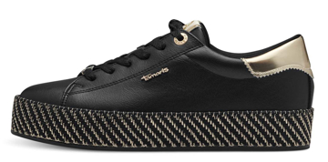 Kép Tamaris 1-23713-42-048 Női tornacipő fekete / arany