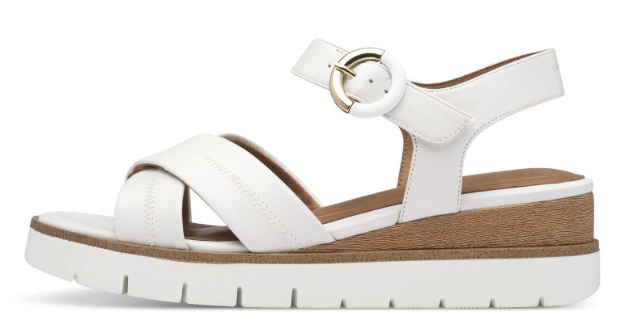 Kép Tamaris 1-28202-42-117 Női ékszandál fehér