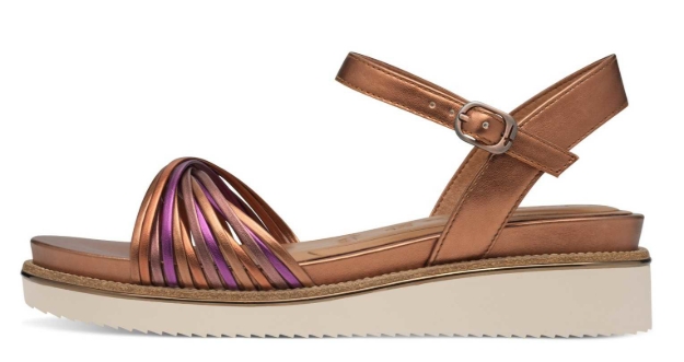 Kép Tamaris 1-28218-44-964 Női ékszandál réz színben