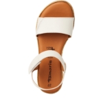 Kép Tamaris 1-28220-44-117 Női ékszandál fehér