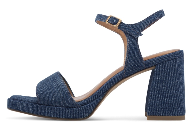 Kép Tamaris 1-28343-44-802 Női sarokszandál kék
