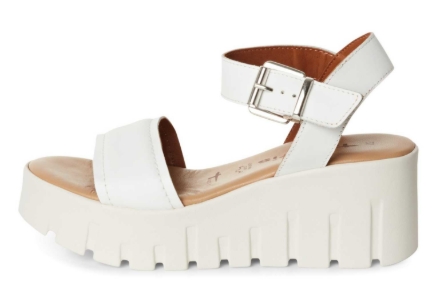 Kép Tamaris 1-28712-42-117 Női ékszandál fehér