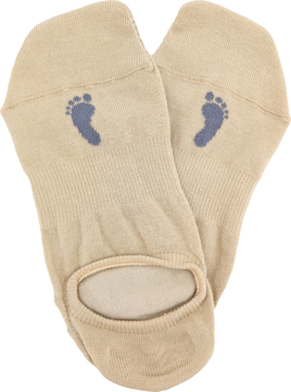 Kép VOXX® Barefoot tornacipő zokni bézs 3 pár