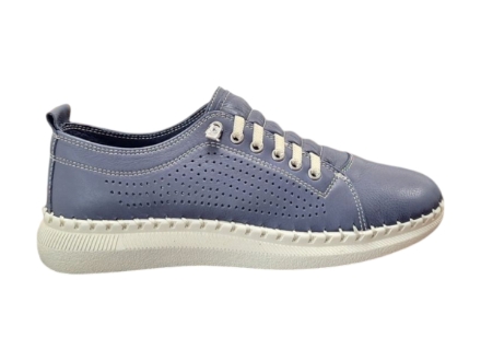 Kép Wild 647040 Navy női teljes bőr csizma