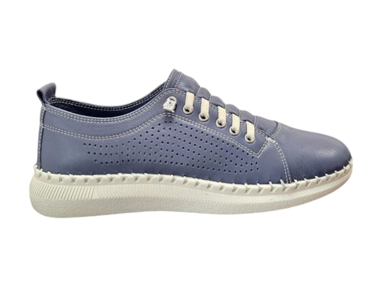 Kép Wild 647040 Navy női teljes bőr csizma