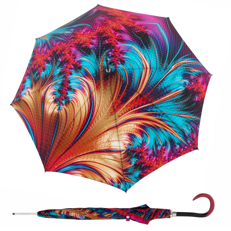 Kép DOPPLER MANUFAKTUR Elegance Boheme Primavera - női luxus esernyő nyomtatással