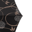 Kép DOPPLER MANUFAKTUR Elegance Boheme Flori - női luxus esernyő fekete nyomtatással