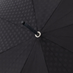 Kép DOPPLER MANUFAKTUR Elegance Boheme Flori - női luxus esernyő fekete nyomtatással