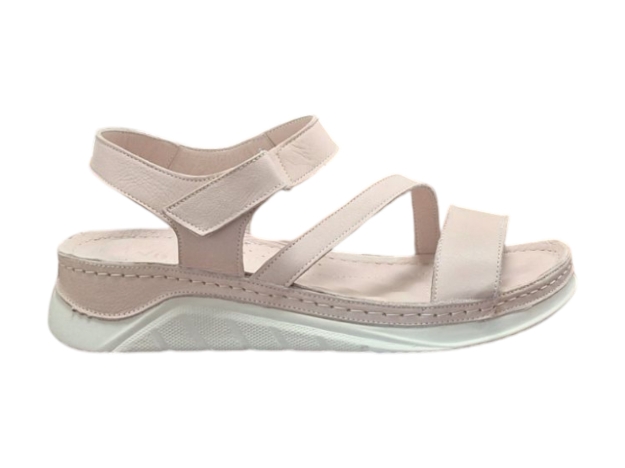 Kép Wild 22056102 Szürke női teljes bőr szandálok