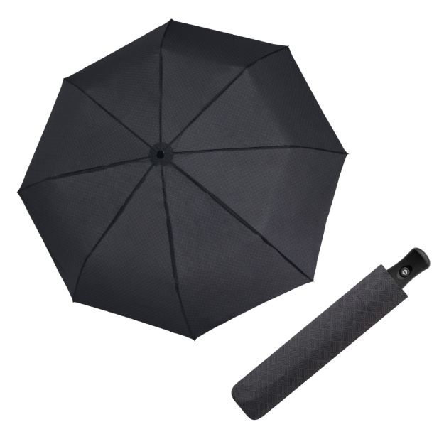 Kép DERBY Hit Magic - férfi teljesen automata összecsukható esernyő fekete színben
