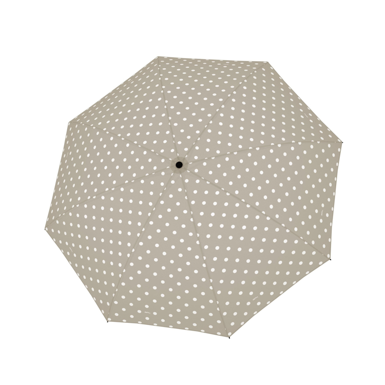 Kép DERBY Hit Mini Dots Beige - női összecsukható esernyő bézs színben