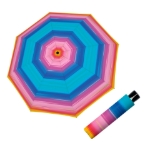 Kép DOPPLER Fiber Mini Happy rózsaszín - női összecsukható esernyő többszínű