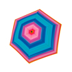 Kép DOPPLER Fiber Havanna Happy pink - női összecsukható esernyő több színű